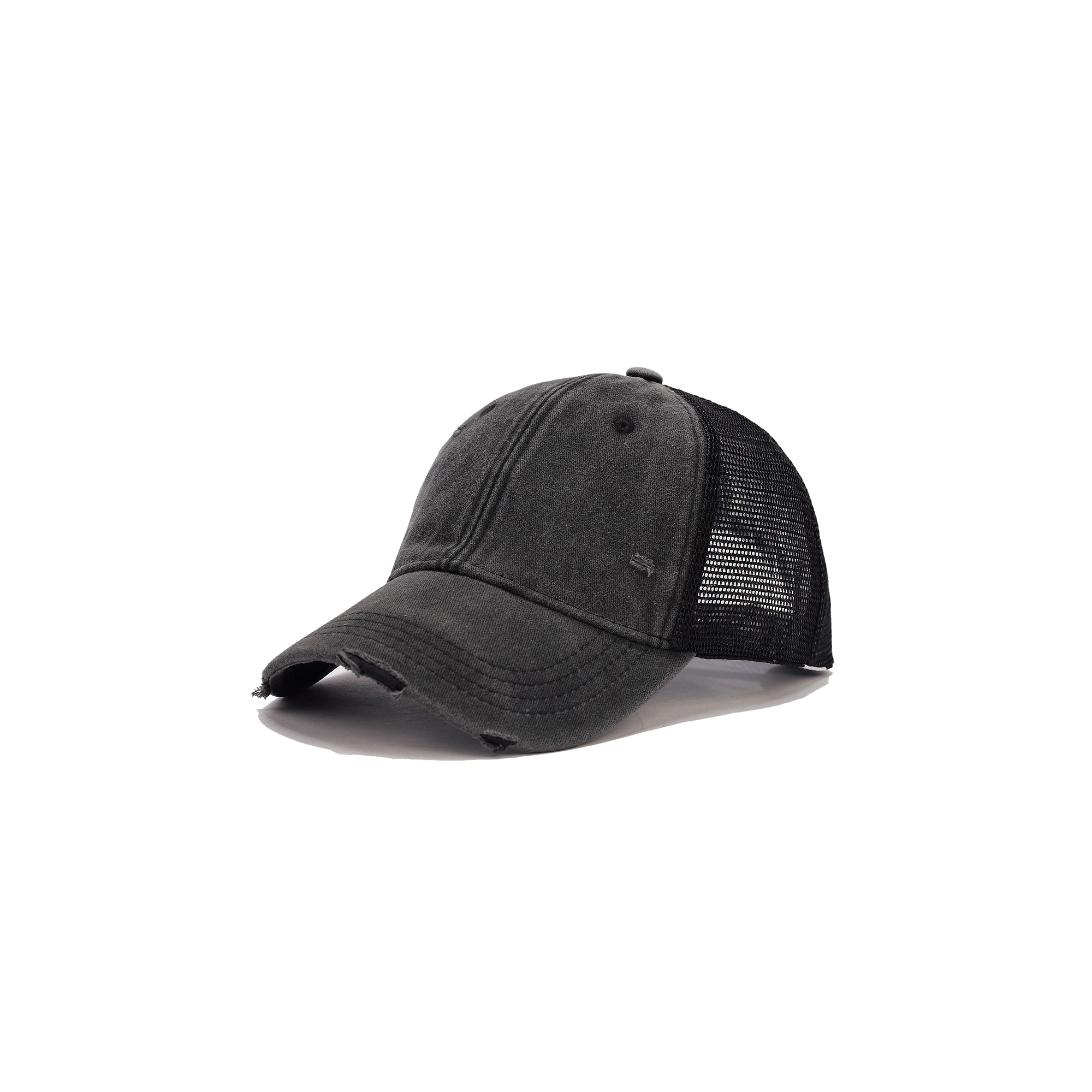 Cotton Ponytail Adjustable Criss Cross Dad Cap 8
