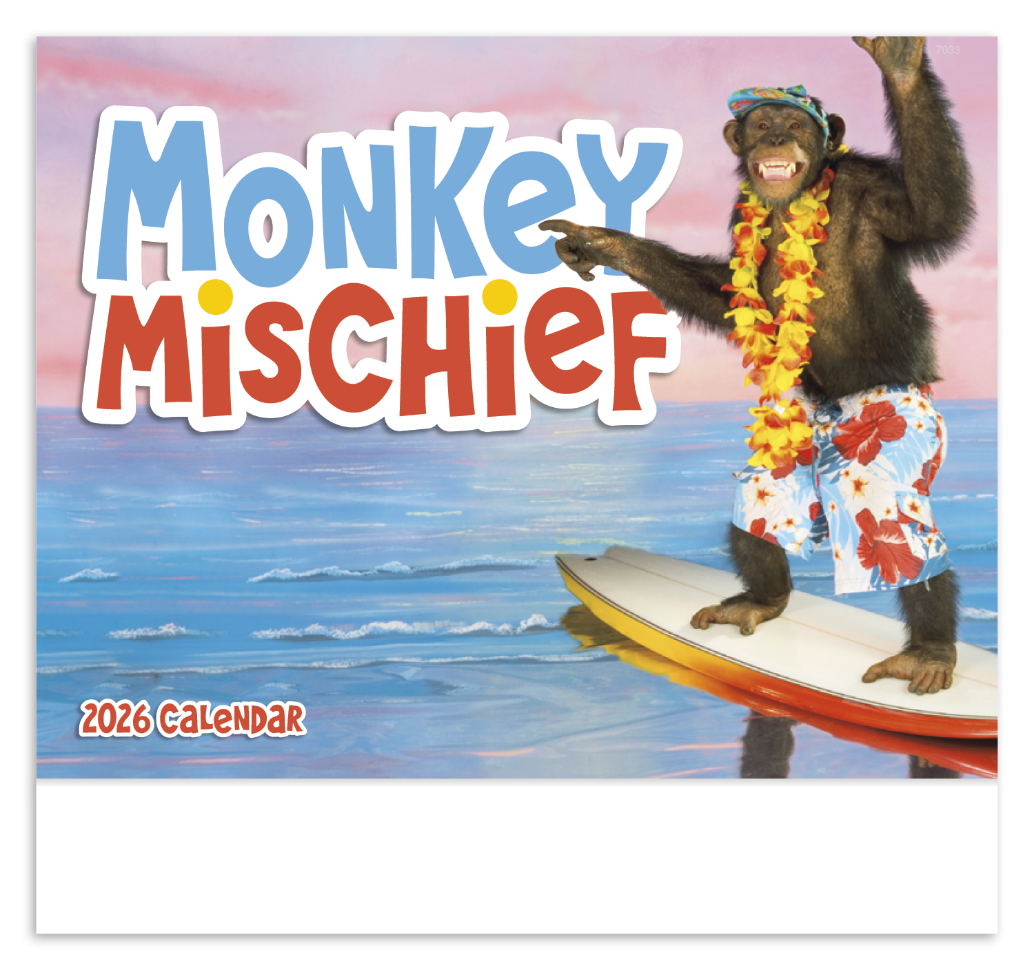 Good Value™ Monkey Mischief - Stapled Calendar 5