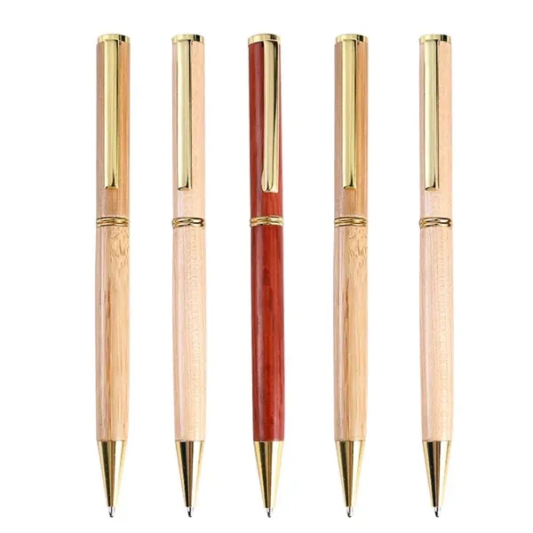 Wooden Slim Twist Pen With Box 1