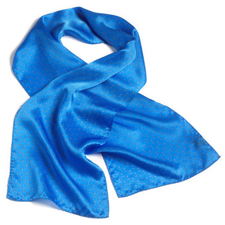 Anchors Silk Novelty Scarf - 8"x45" 2