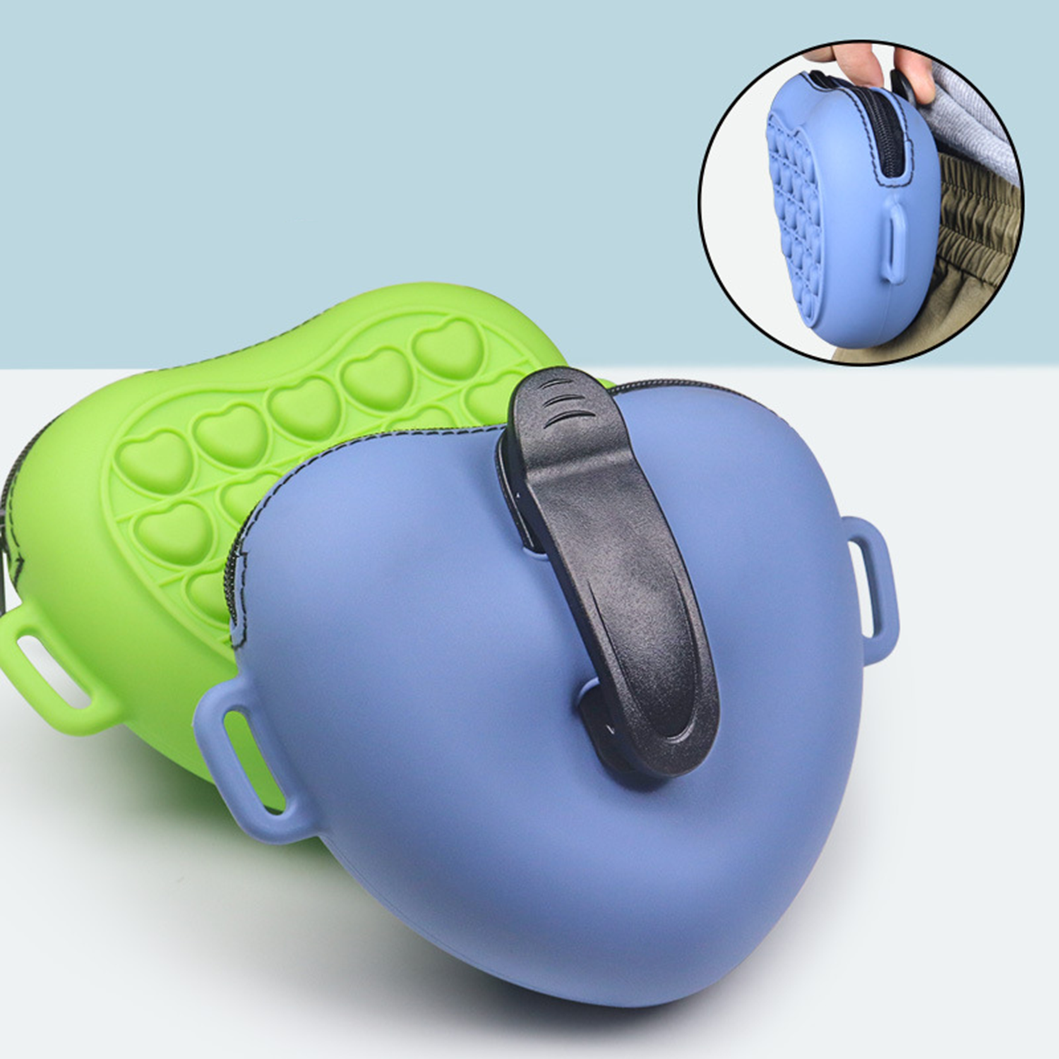 Silicone Pet Feeding Waist Bag 4