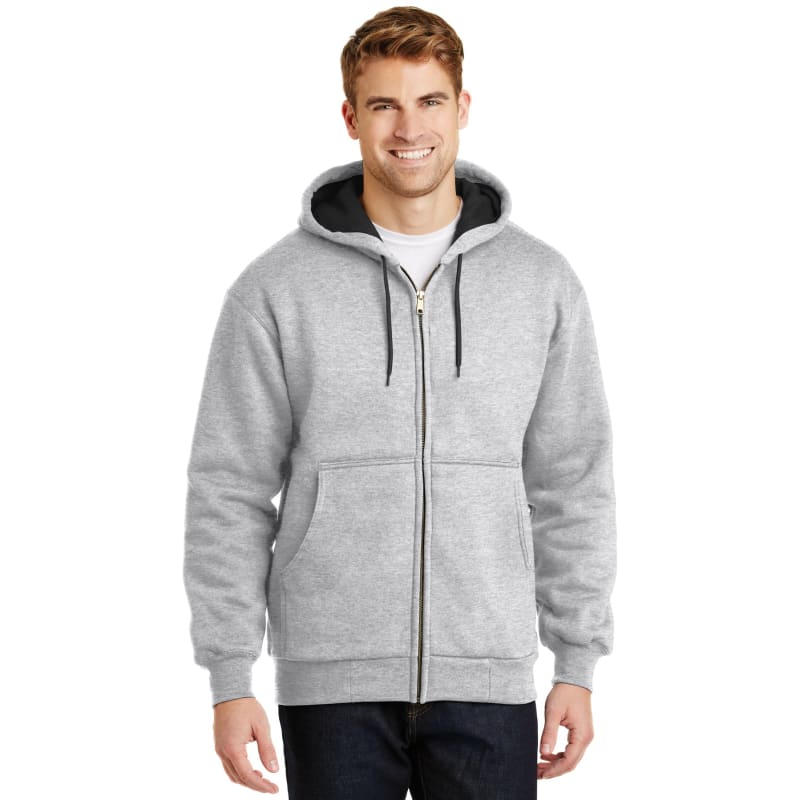 CornerStone - Heavyweight Full-Zip Hooded Sweatshirt With Thermal Lining. 4
