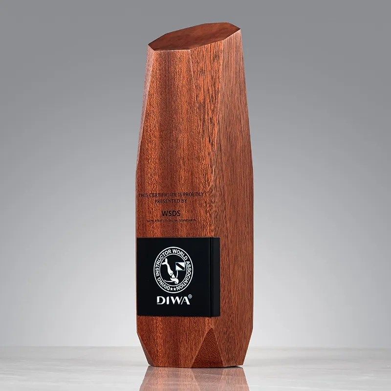Irregular Shaped Solid Wood Trophy 5