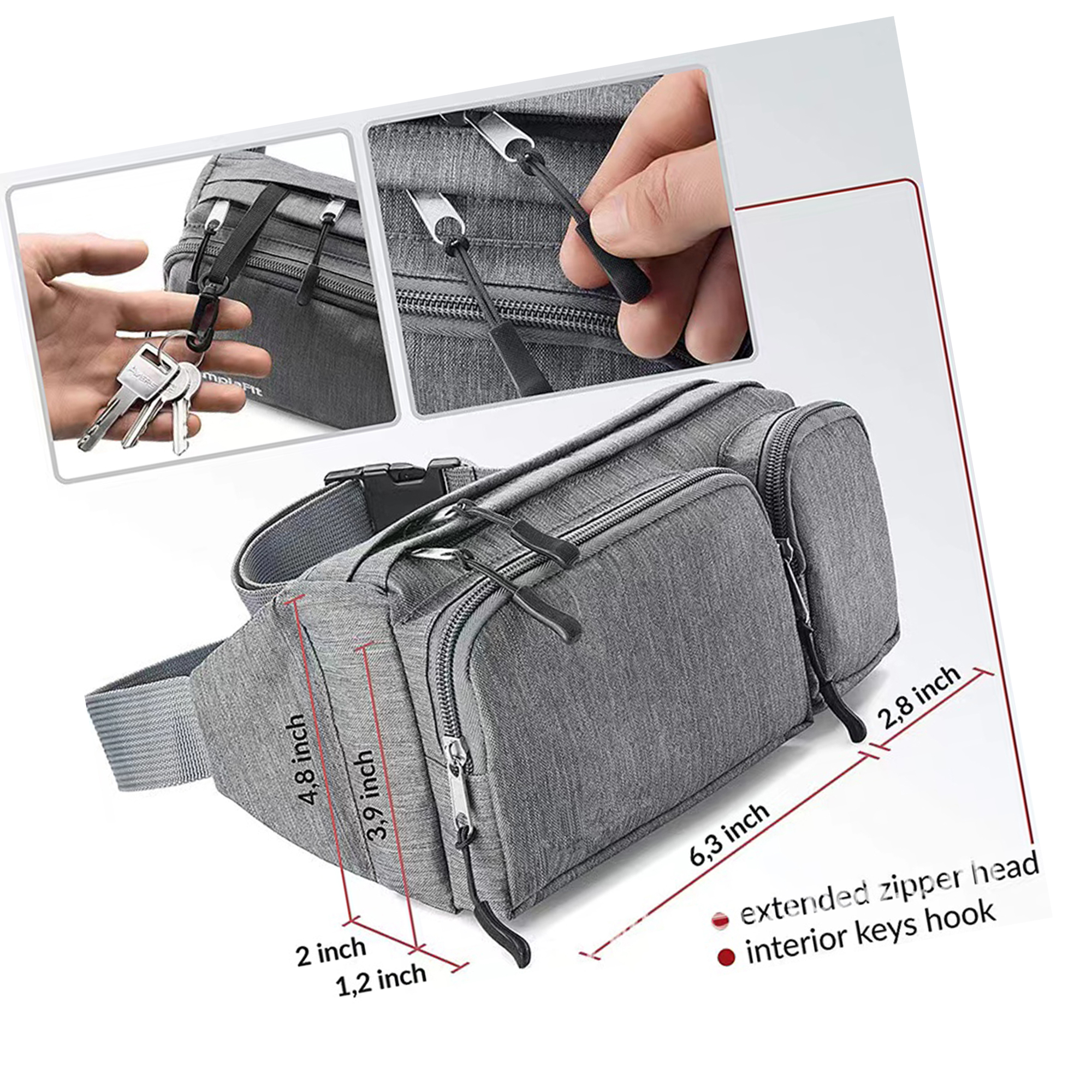 6 Pockets Belt Bag 2