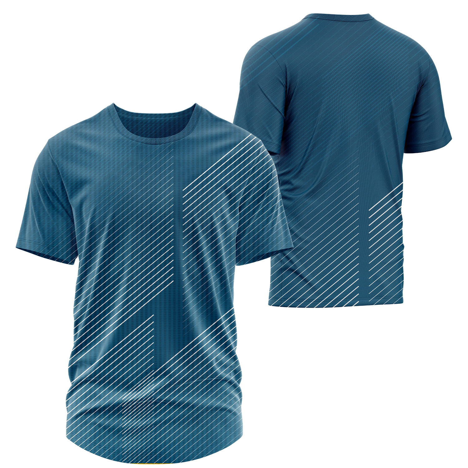 Unisex 150 GSM Flashed V Fabric Performance Sublimation Short Sleeve T-shirt 1