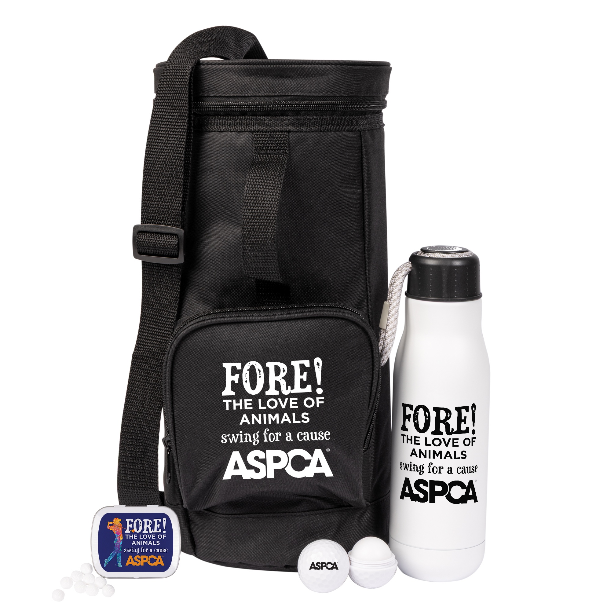 Par for the Course Golf Cooler Kit, custom water bottle with logo imprint 3