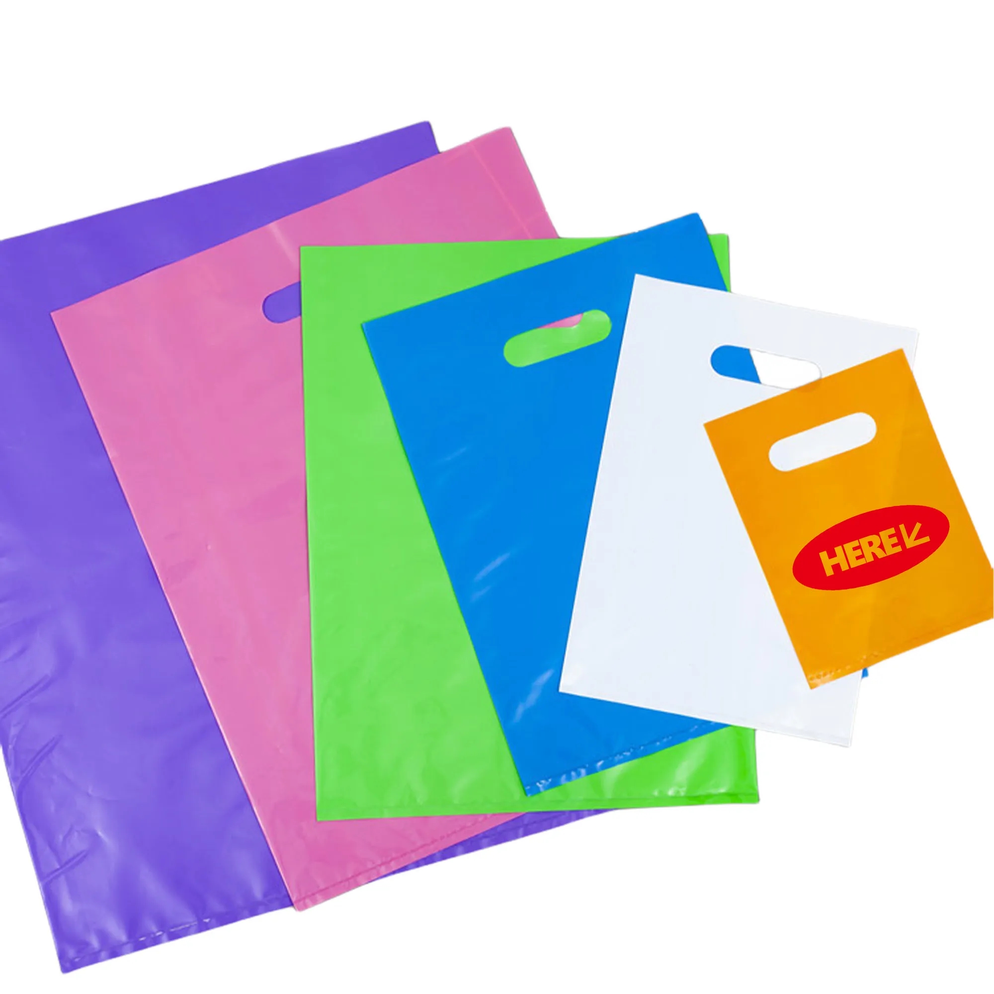 Plastic Die Cut Bag Rush Service 1