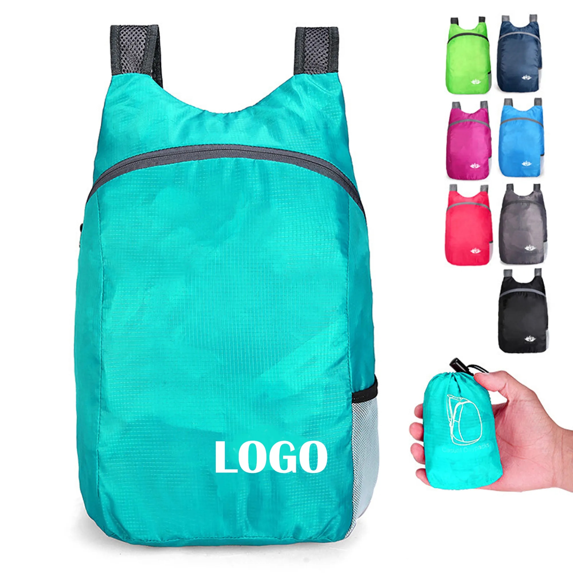 Water Resistant Lightweight Packable Backpack MOQ 50PCS 2
