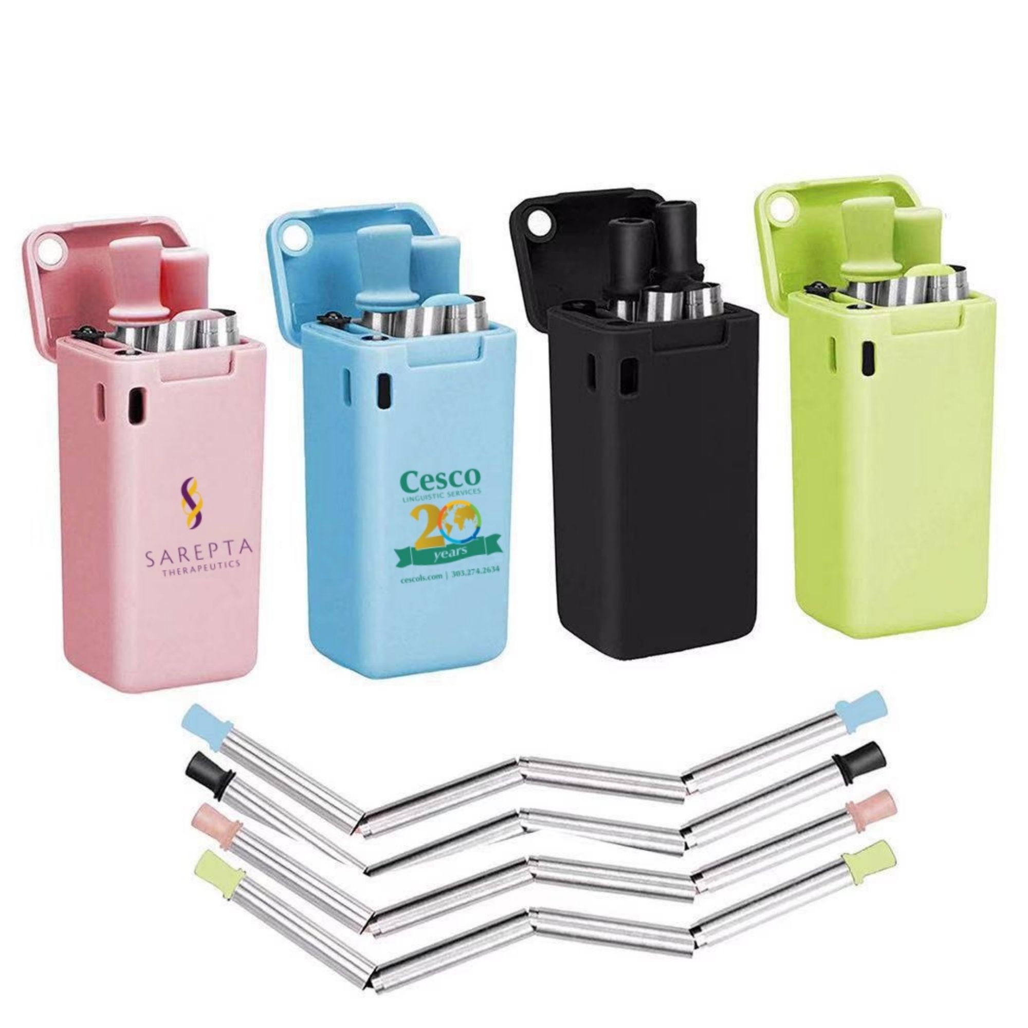 Collapsible Straw With Carrying Case
