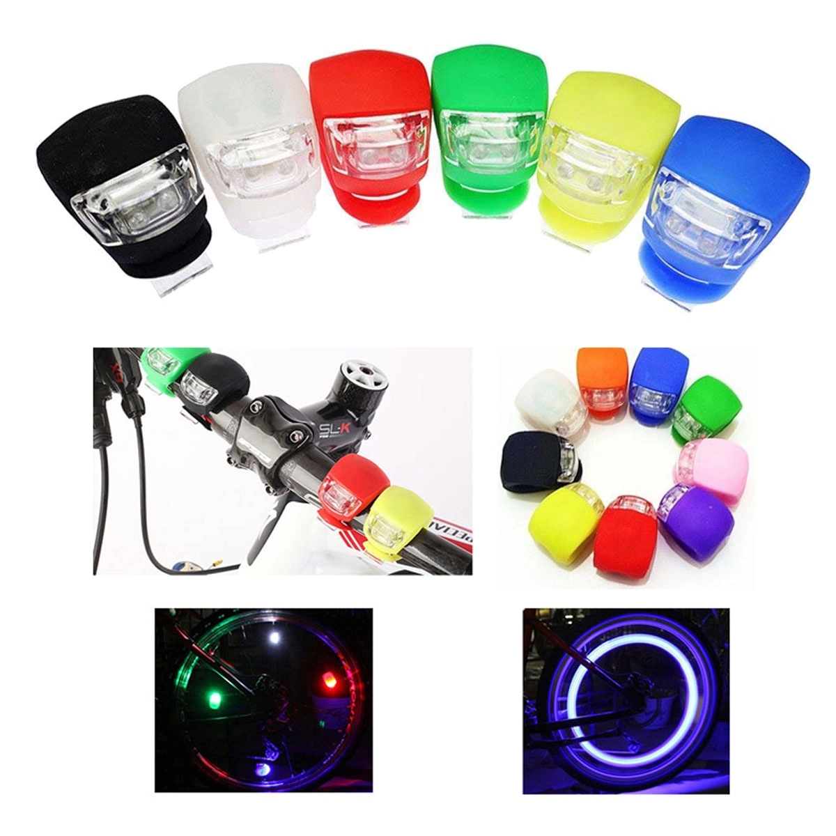 Bicycle Light Front and Rear Silicone LED Bike 4