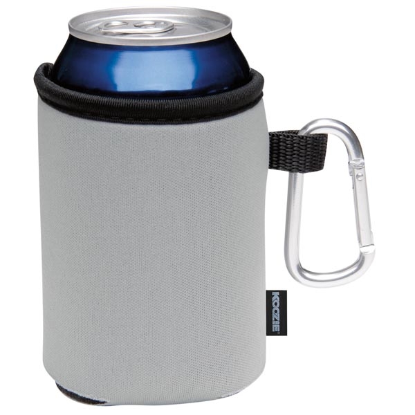 Collapsible Can Sleeve w/ Carabiner, custom koozie with logo imprint 4