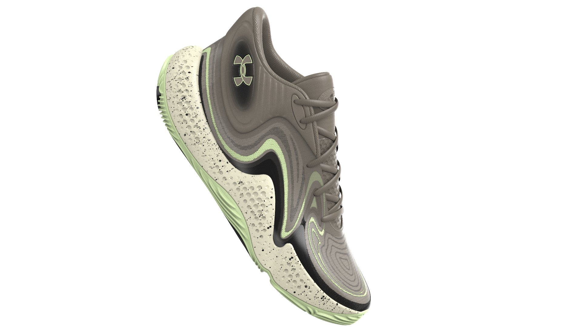 UA Spawn 6 Mid Camo Unisex Basketball Shoes 2