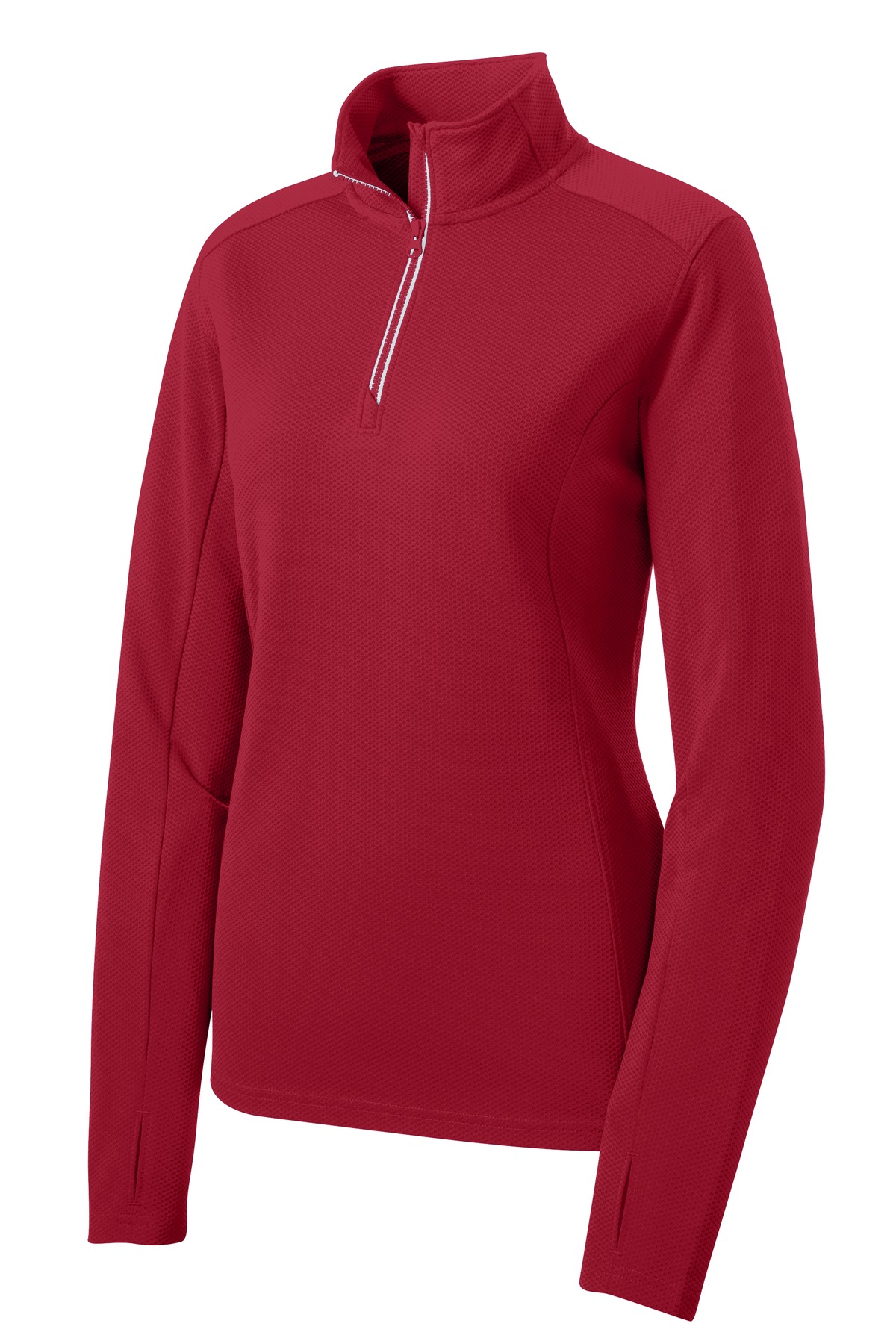 Sport-Tek Women's Sport-Wick Textured 1/4-Zip Pullover. LST860 32