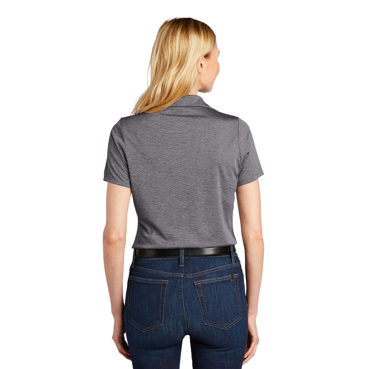 Port Authority Ladies Shadow Stripe Polo w/ Screen Print 9