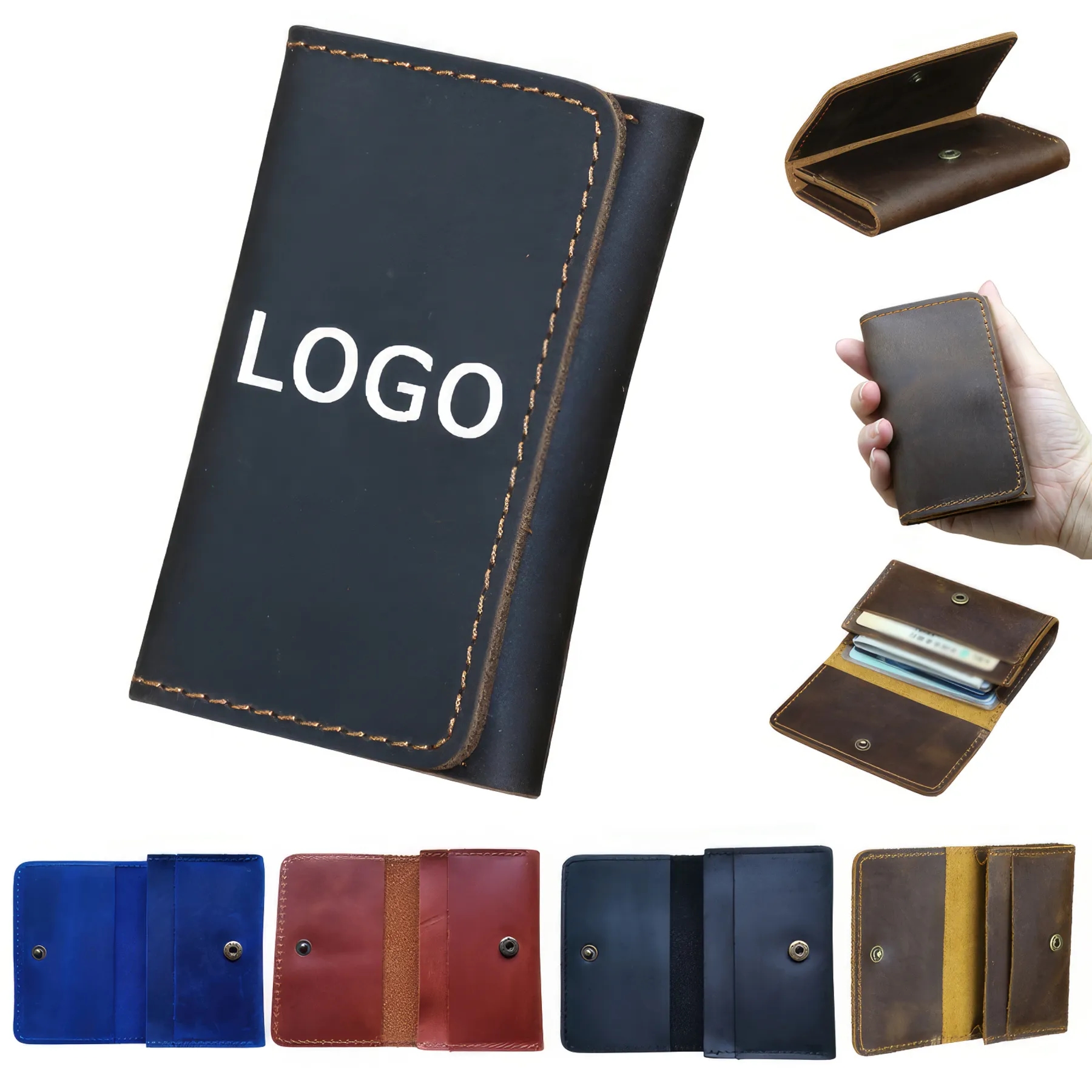 Top Grain Cowhide Unisex Card Holder 1