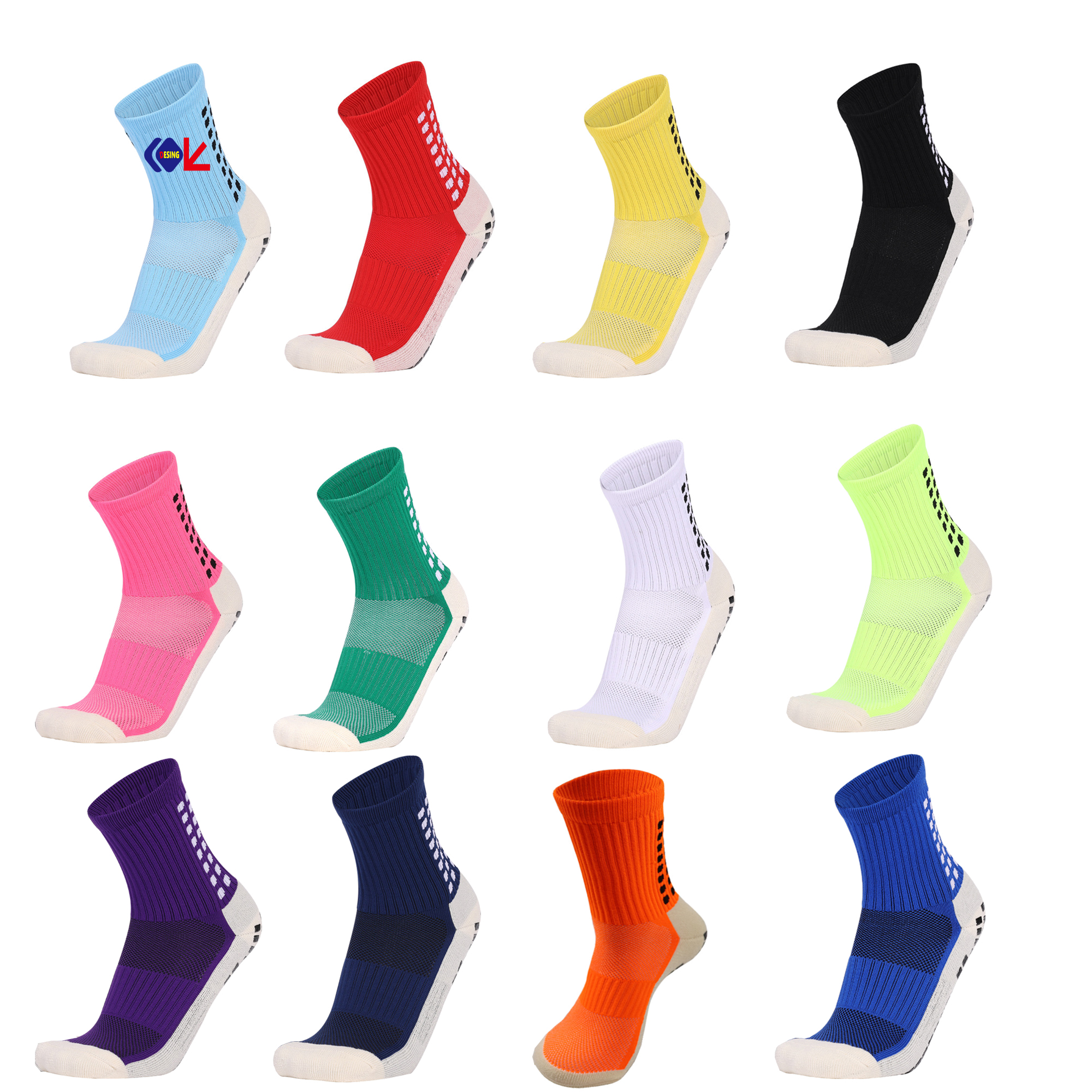 MOQ100 Soccer Socks Non-Slip Design 2