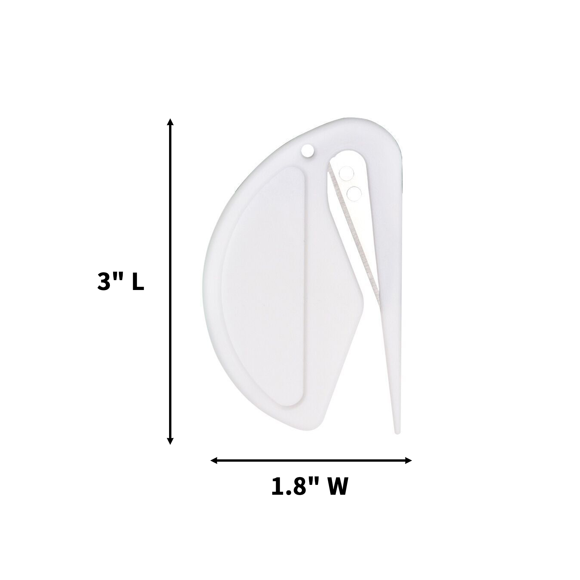 Pocket Safety Letter Opener With Concealed Cutter 2