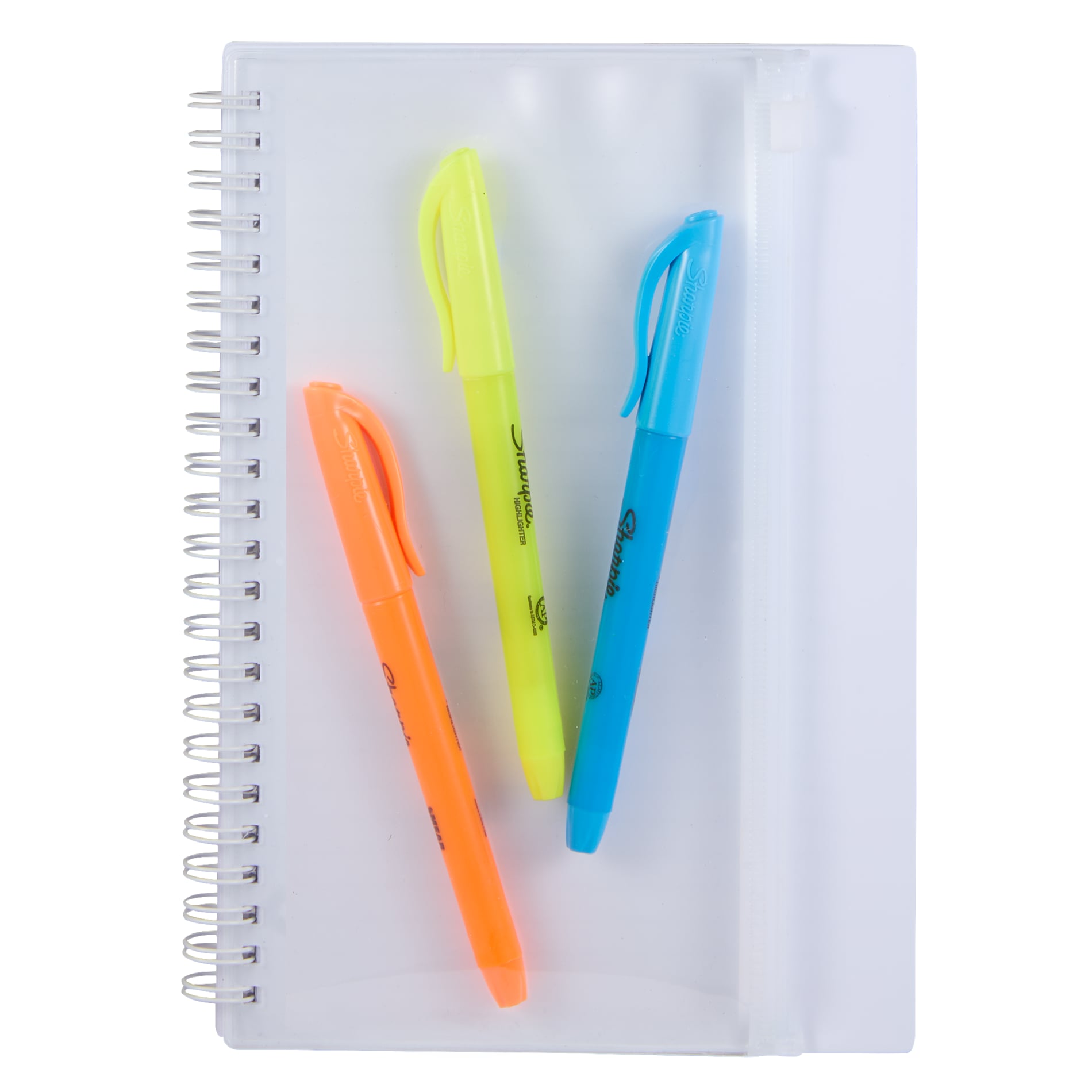 5.5" x 8.5" Spiral Notebook with Clear Pocket 126