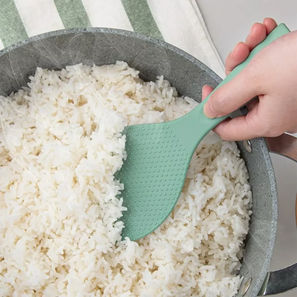 Silicone Standing Non Stick Heat Resistant Rice Paddle 5
