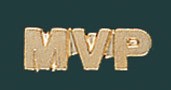 MVP Metal Chenille Letter Insignia Pin 2