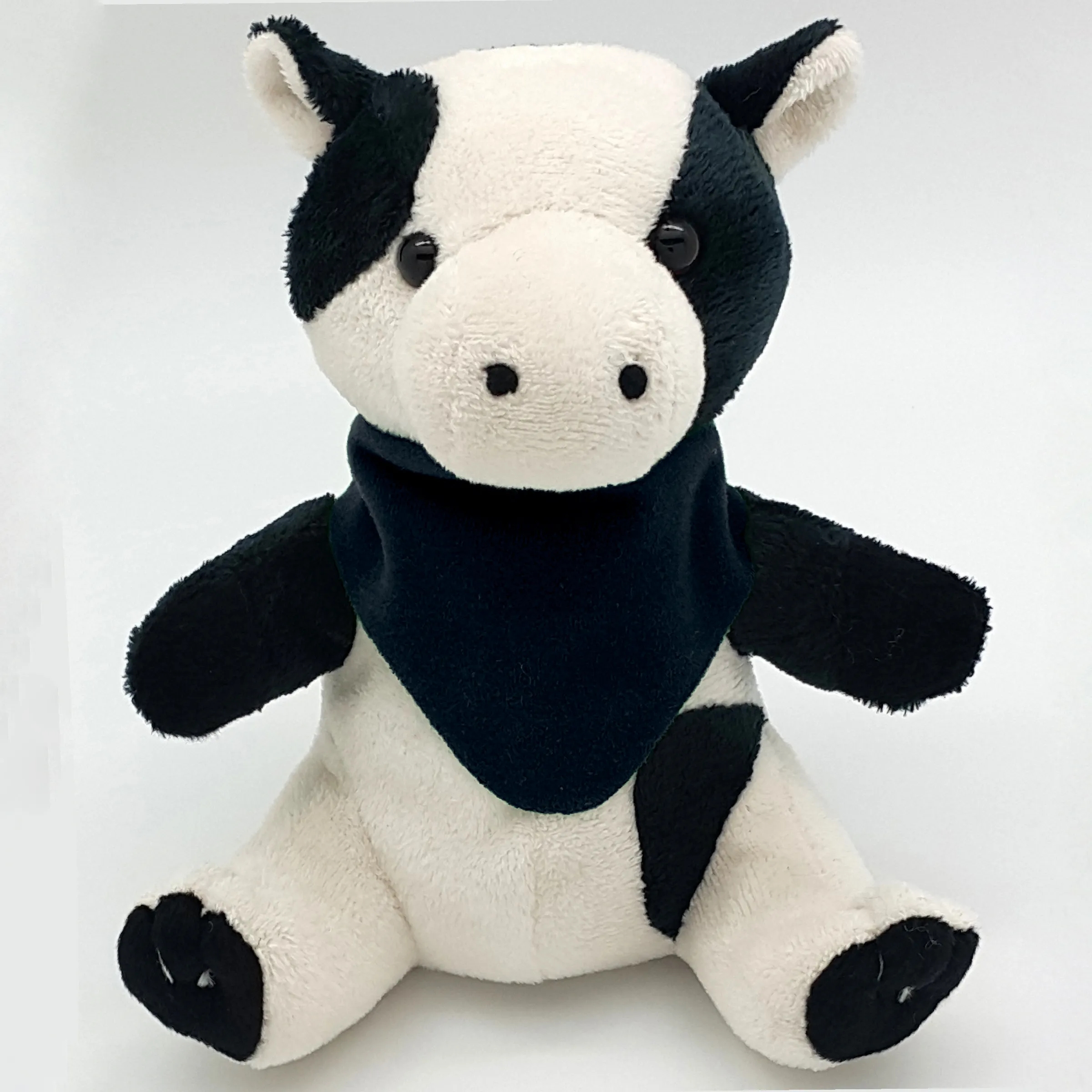 6" Beanie Cow with Embroidered Eyes 1