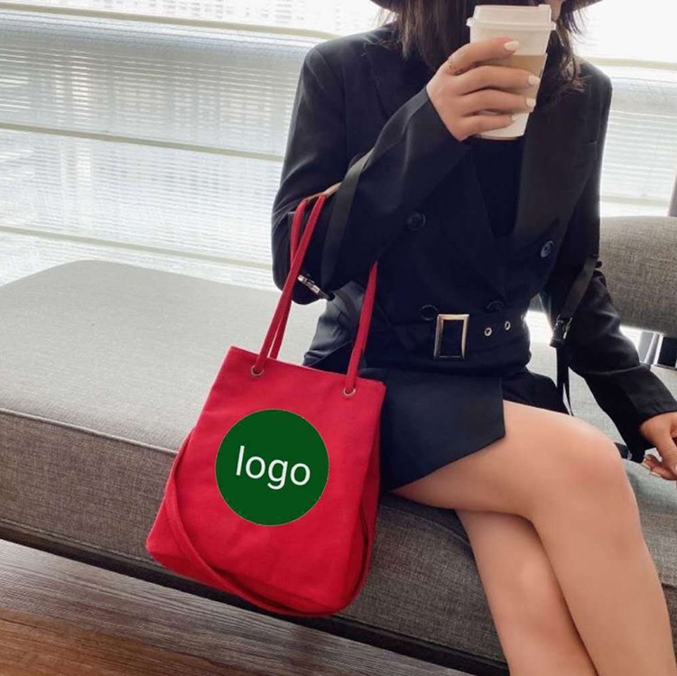 2-in-1 Canvas Crossbody Bag Shoulder Handbag Bucket Bag 16