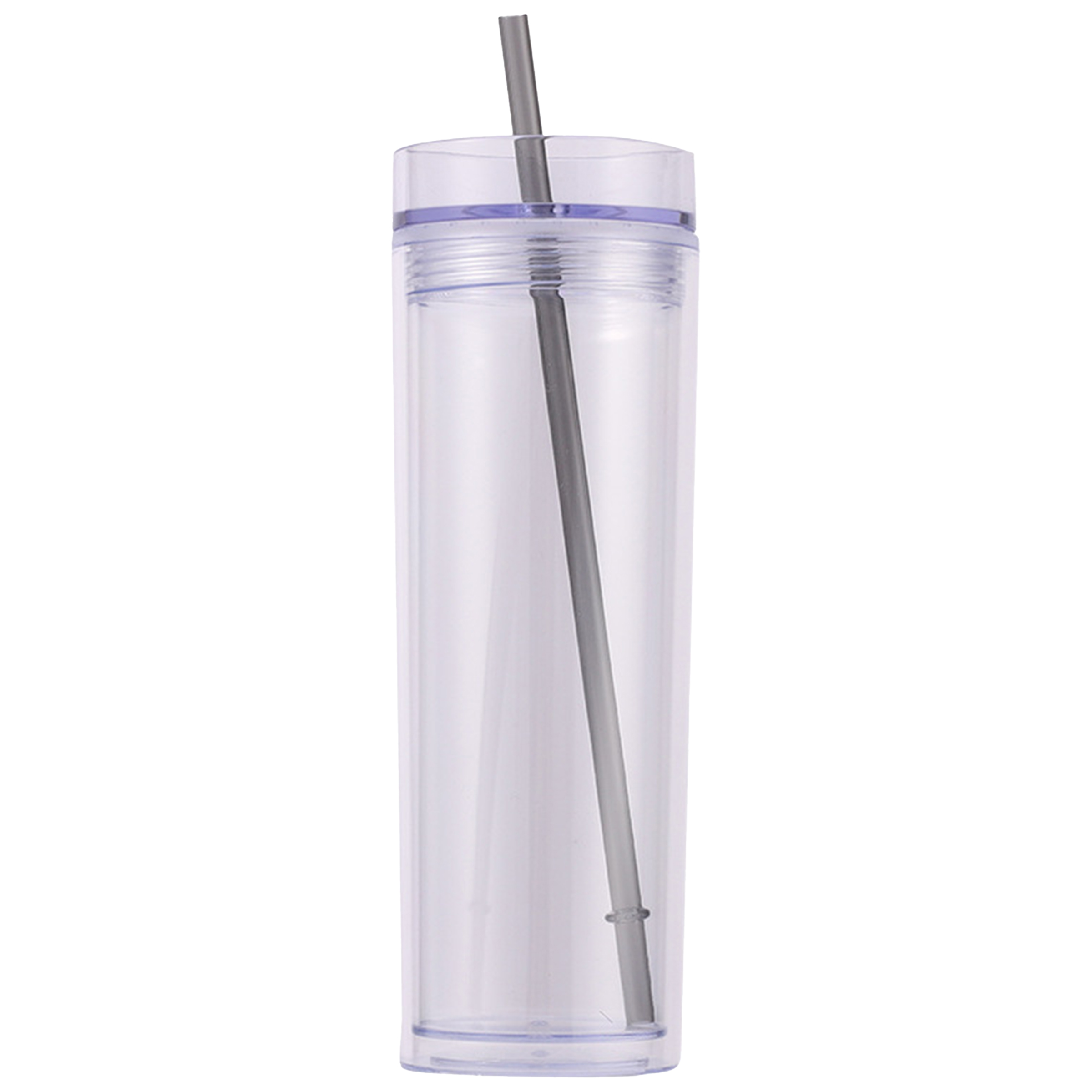 Polystyrene Double Layered Transparent Straw Cup 5