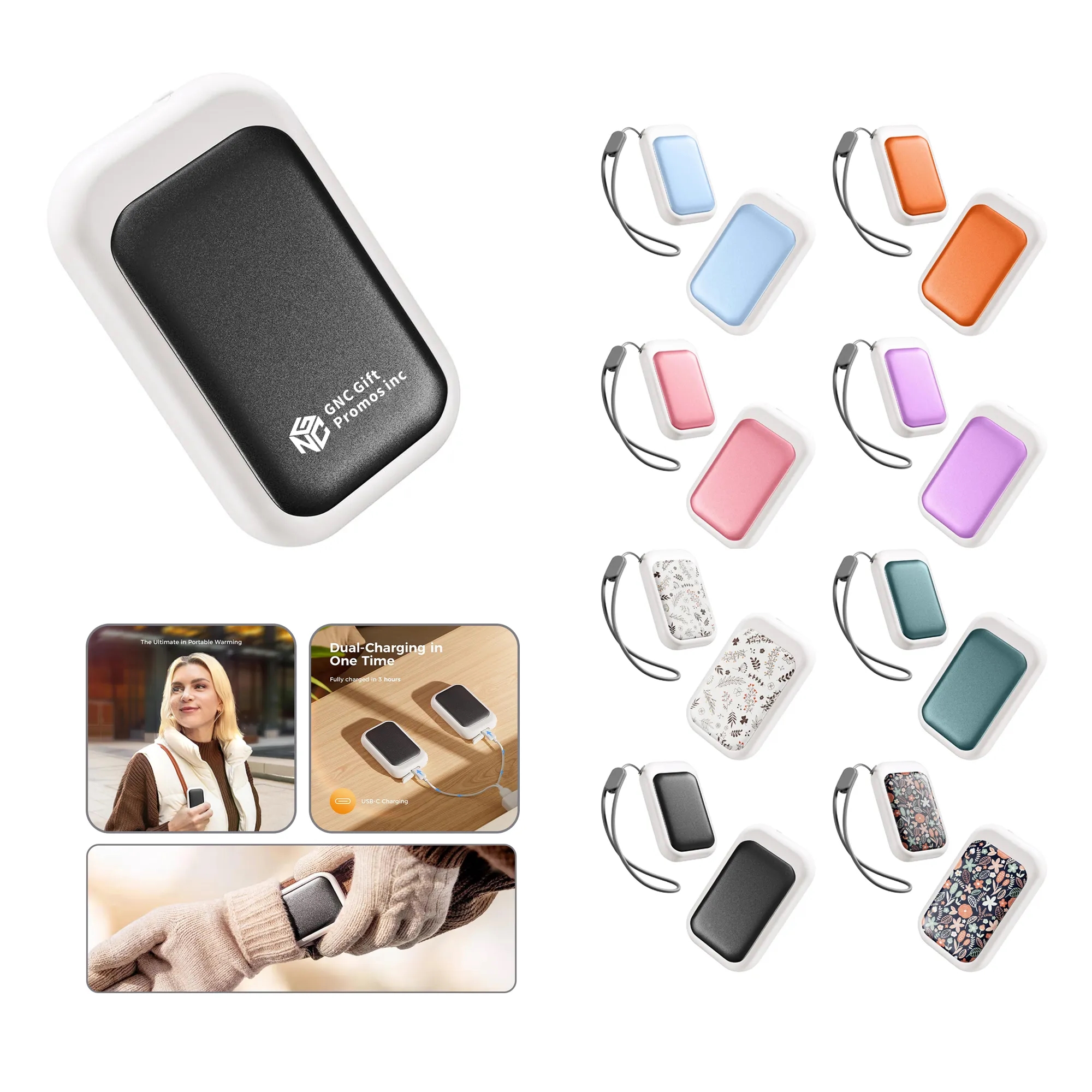 MINI Dustproof and Waterproof Rechargeable Hand Warmer 4