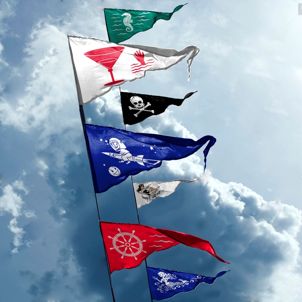 10" x 15" Bow Pennants 3
