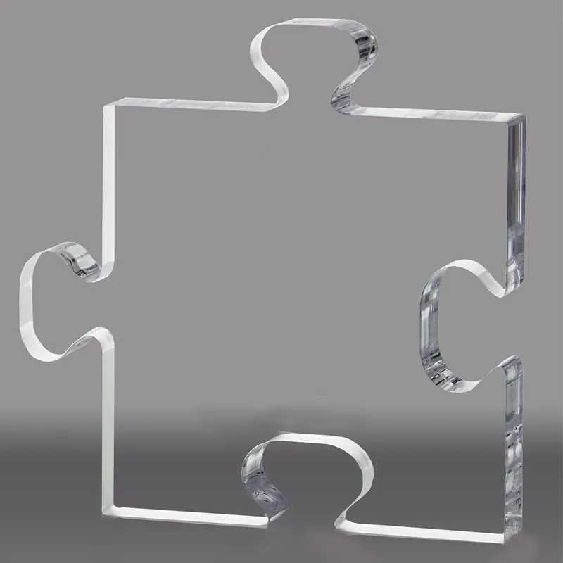 Puzzle Piece Clear Acrylic Award 3