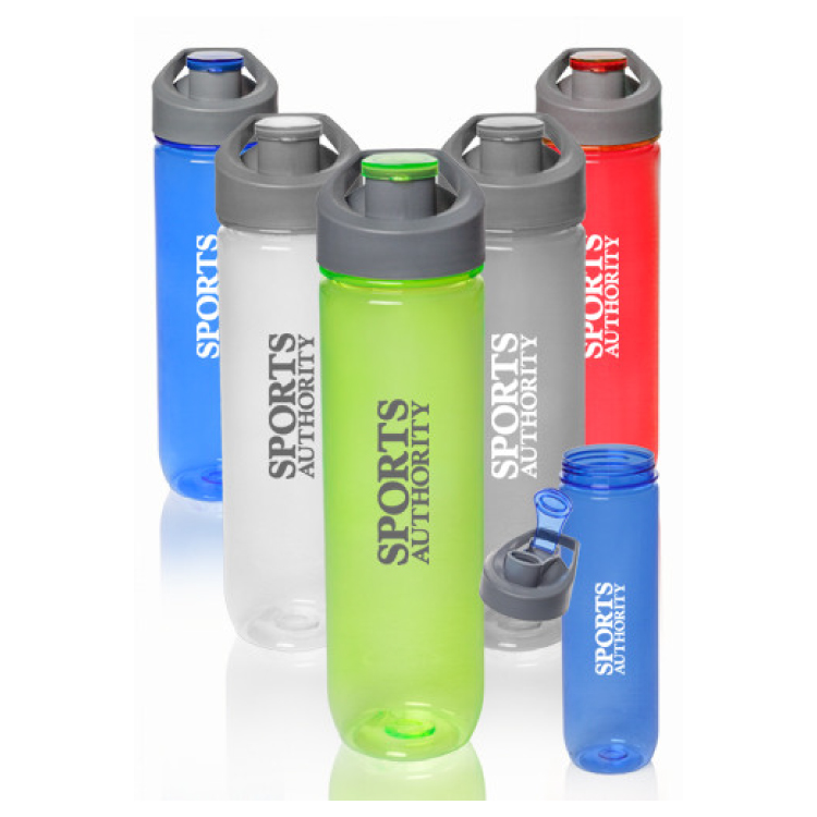 28 oz. Clear Plastic Sports Bottles 2