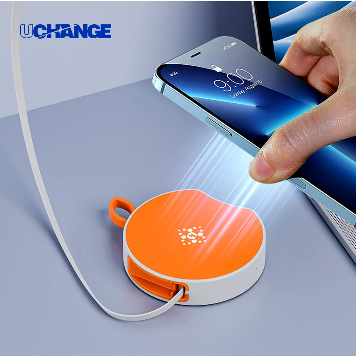 15W Wireless Charger with Retractable Cable 3