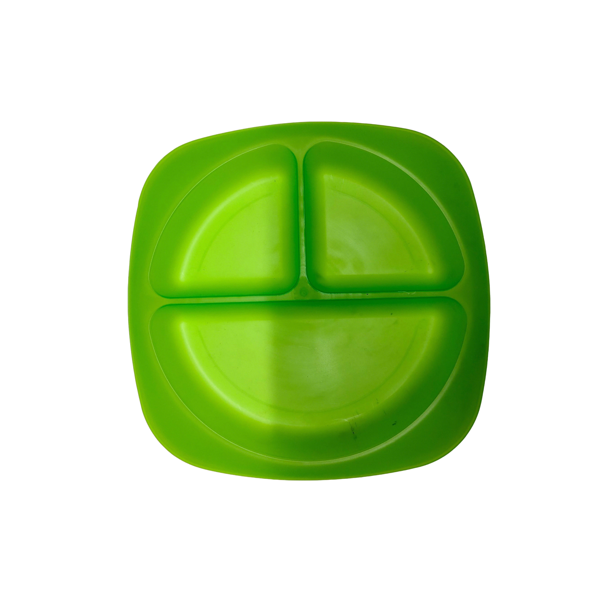 Three Compartment Portion Control Plate Food Grade Polypropylene 4