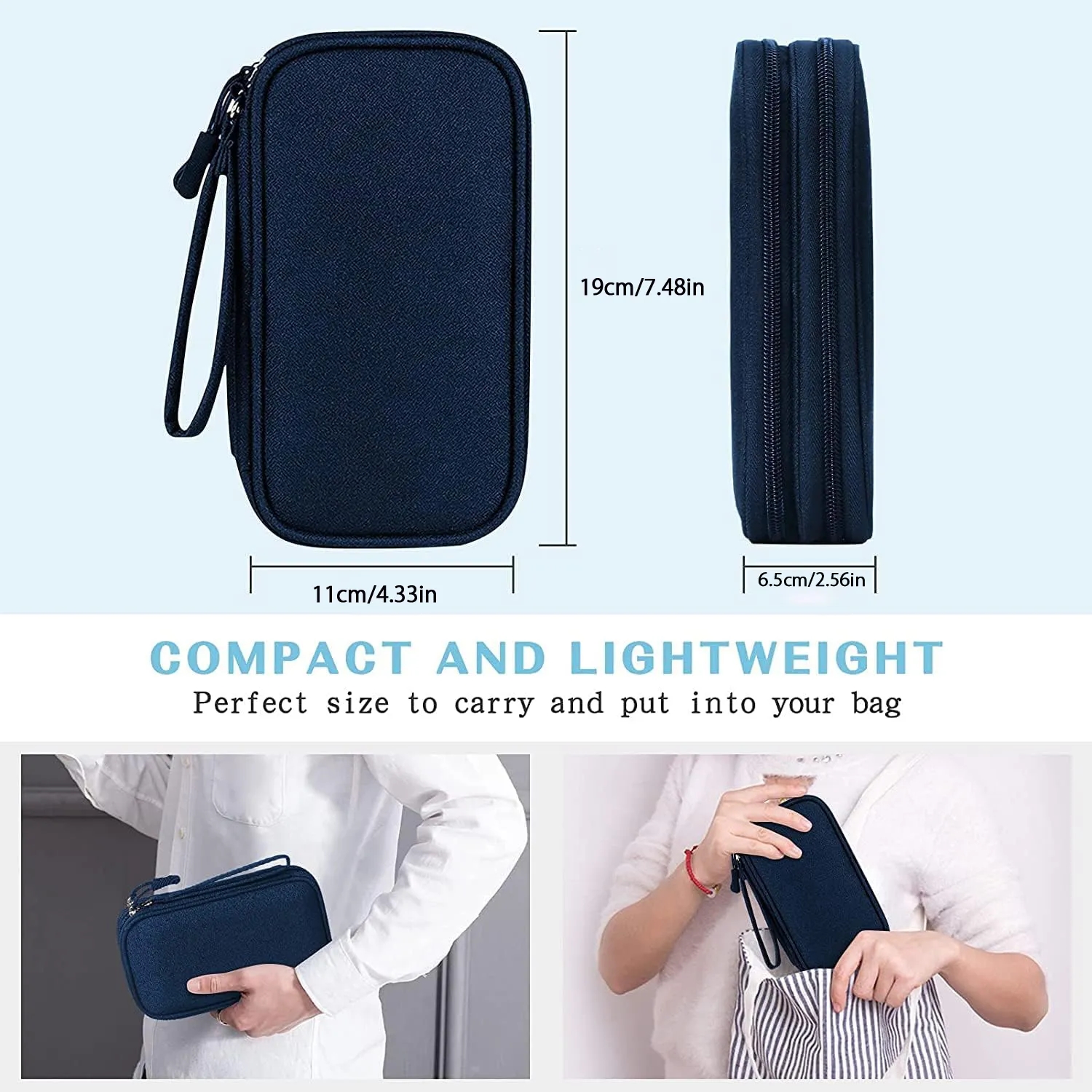 Portable Waterproof Travel Cable Organizer Pouch 2
