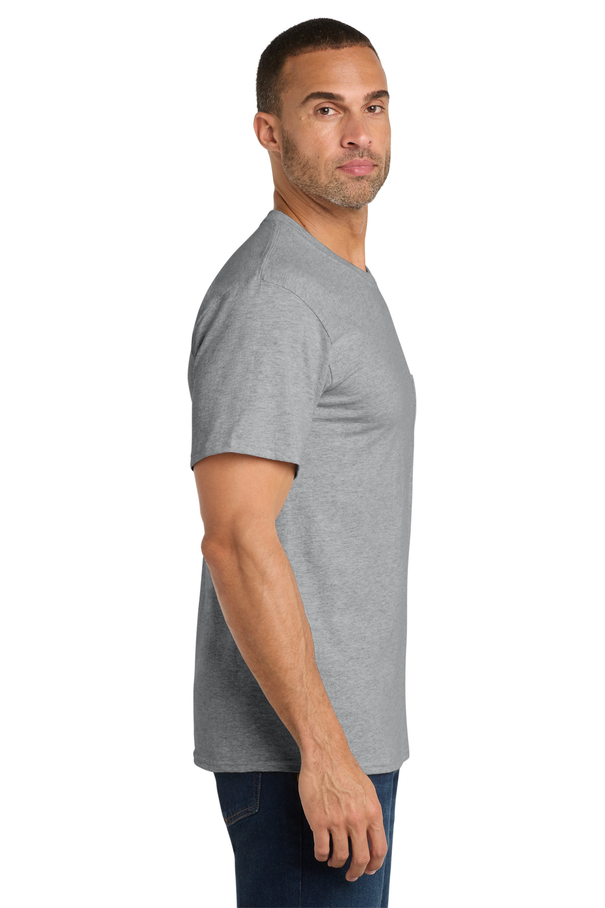 Port & Co Core Cotton Pocket Tee. PC54P 6