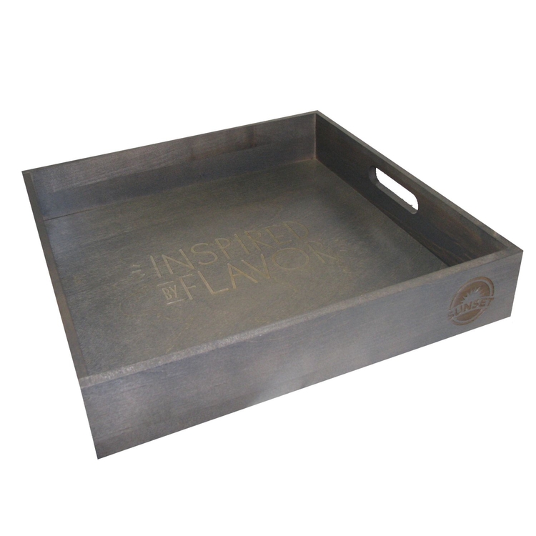 Wood Square Service Tray 12