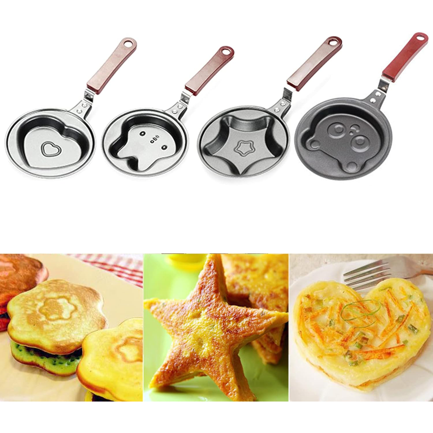 Heart Shaped DlY Mini Egg Fry Pan 2