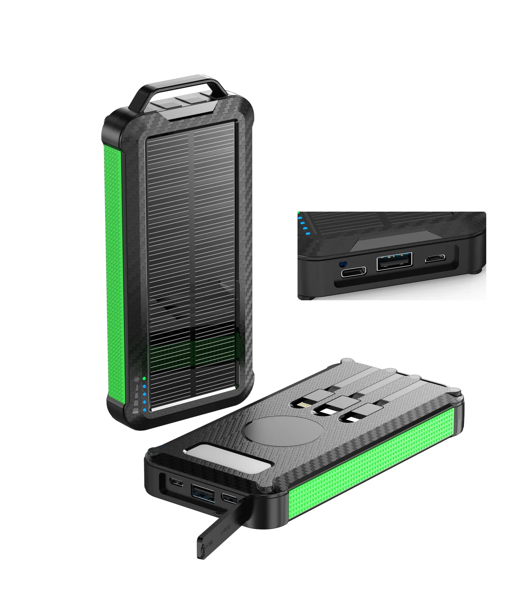 Wireless Charging Solar Power Bank/10000mAh 3