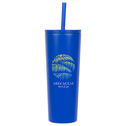 Bradford 24 oz Vacuum Insulated Stainless Steel Tumbler with Straw 3