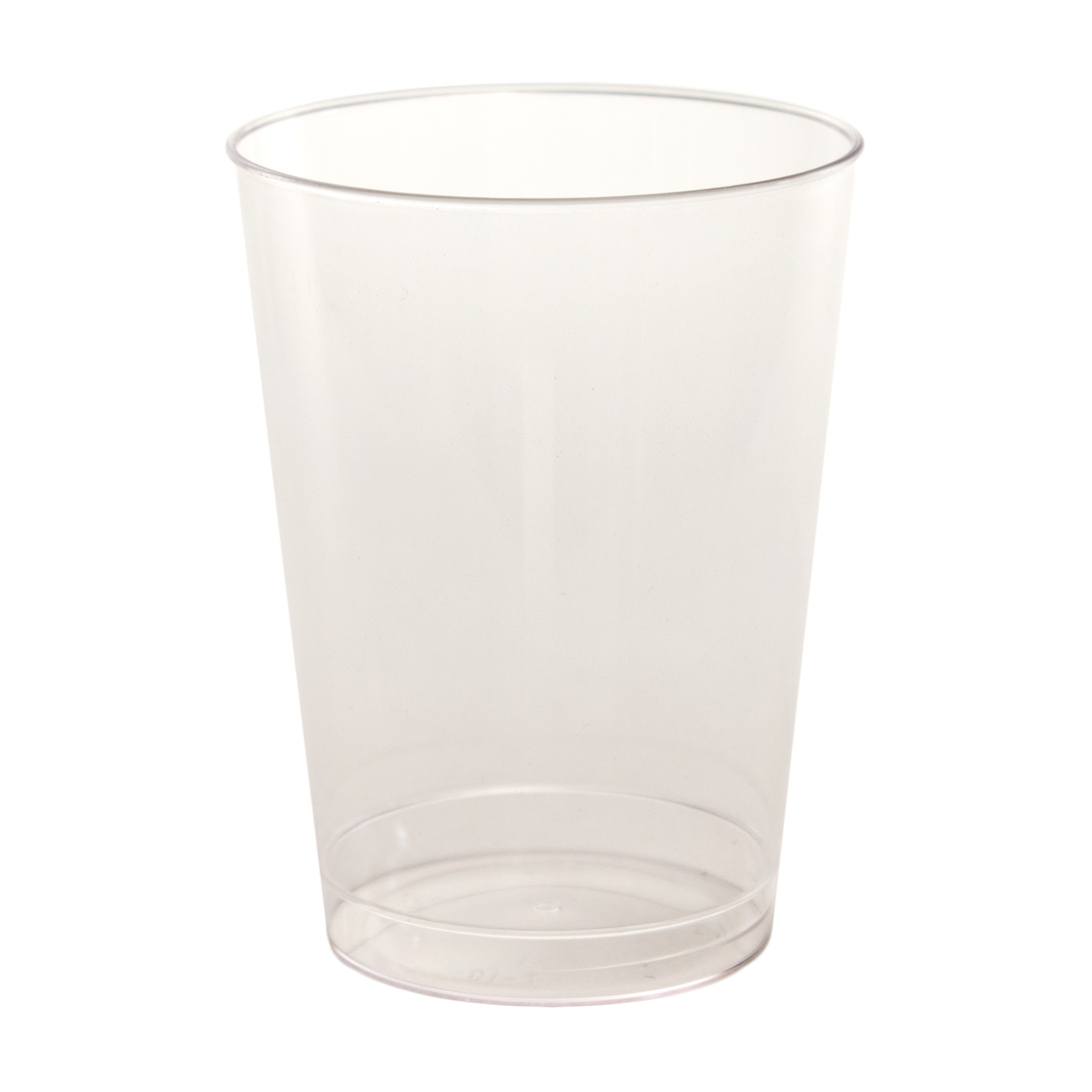 10oz Tall Clear Plastic Hard-Sided Tumbler