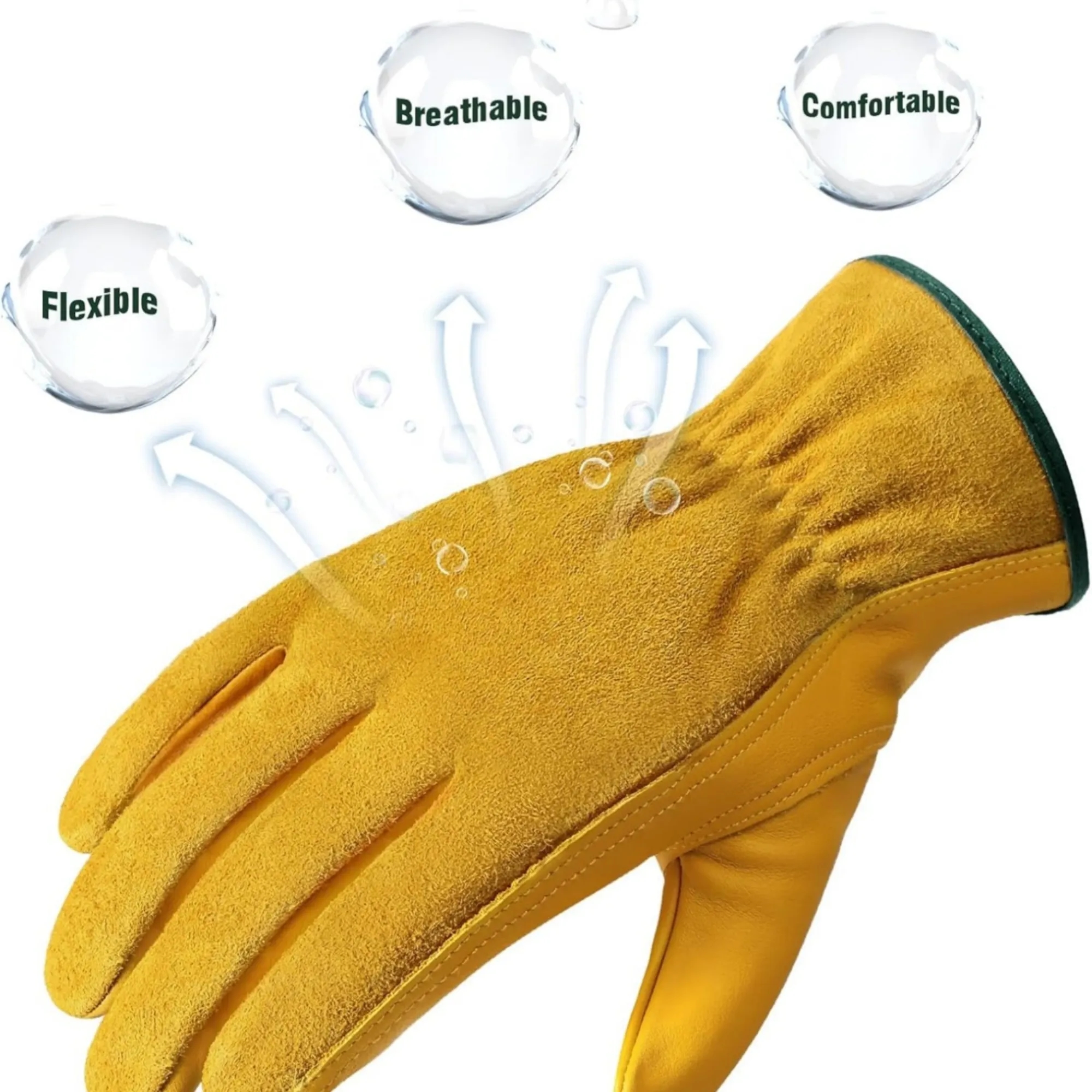 Premium Grain Cowhide Work Gloves 6