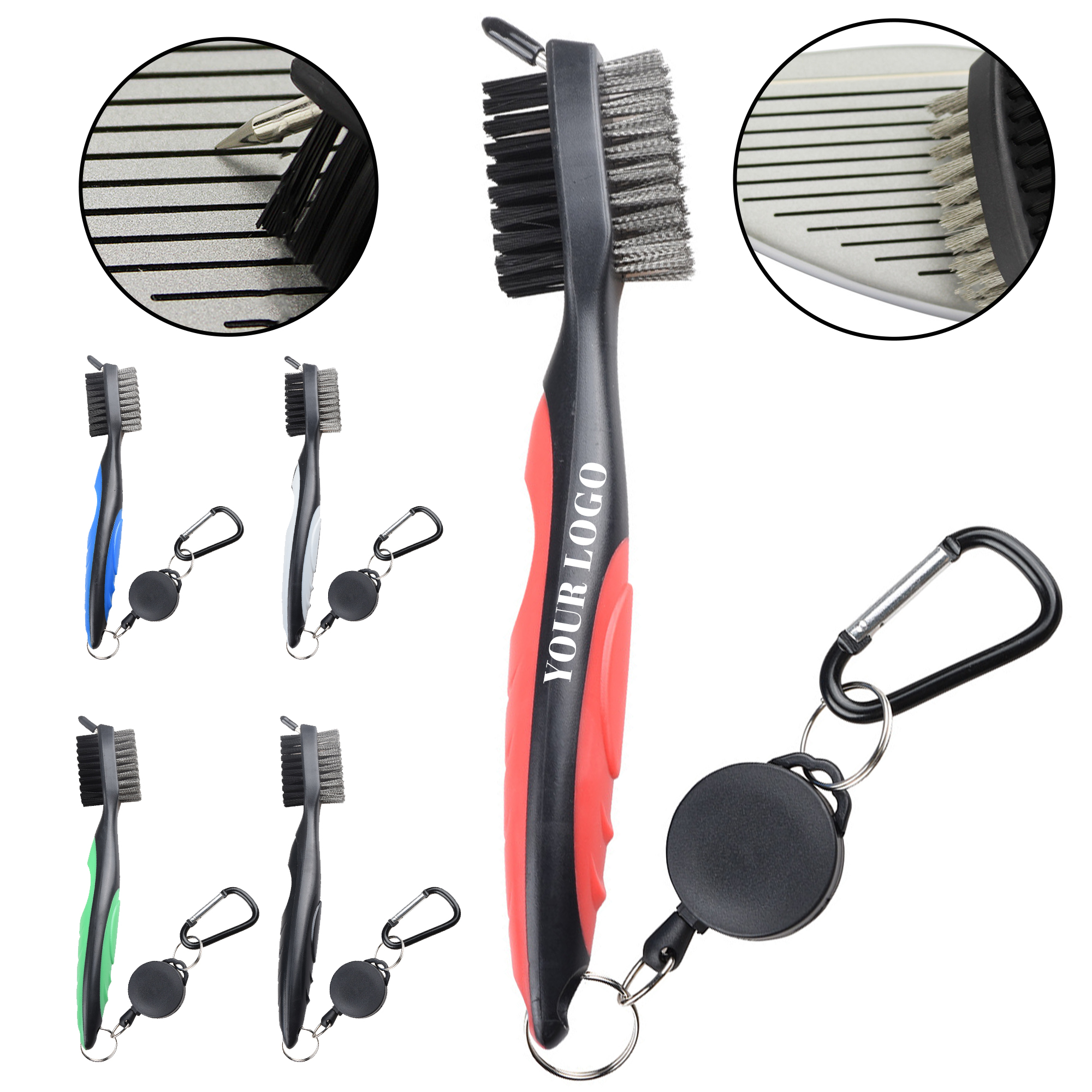 Dual-Sided Golf Club Brush for Easy Cleaning 1