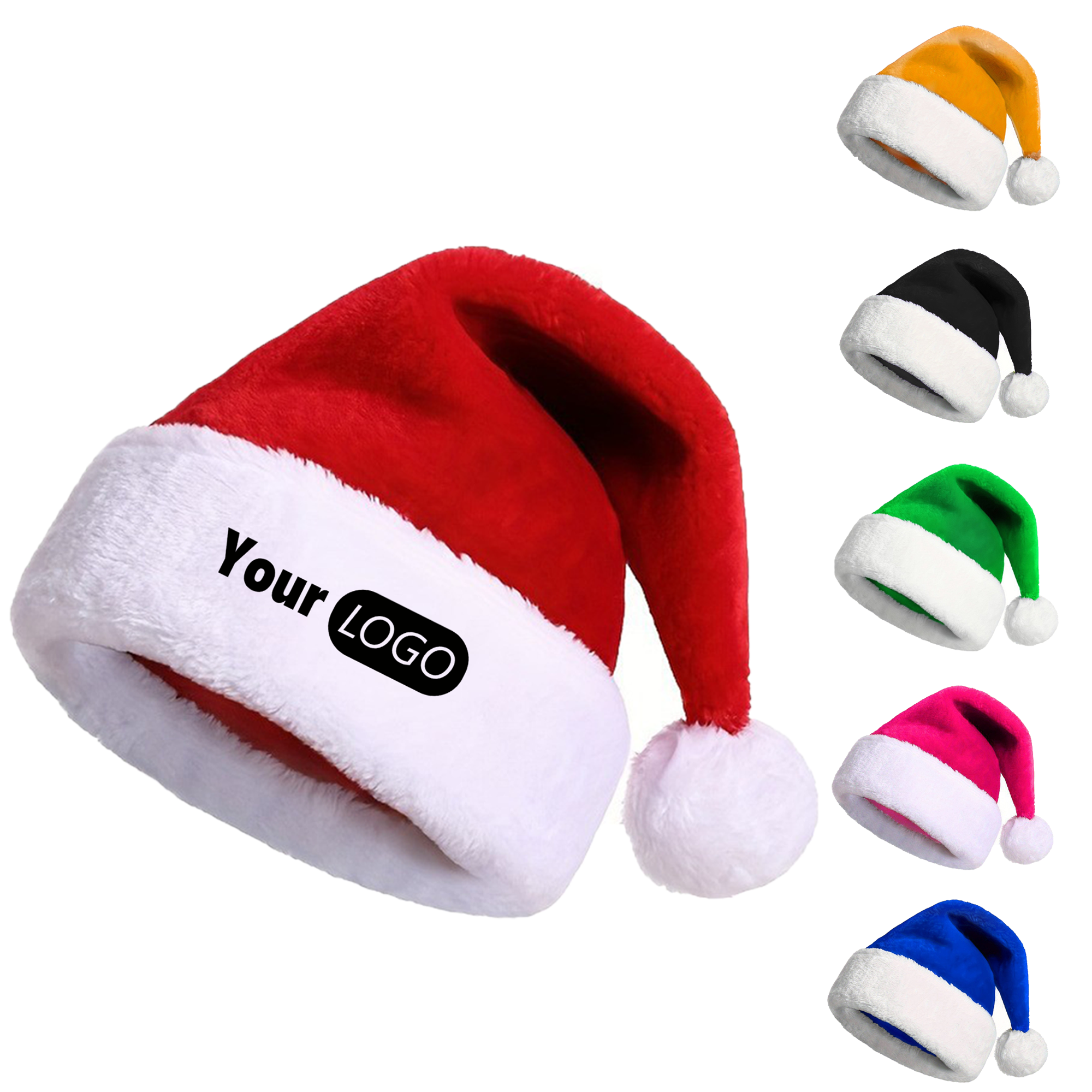 Plush Santa Hat for Festive Cheer 2