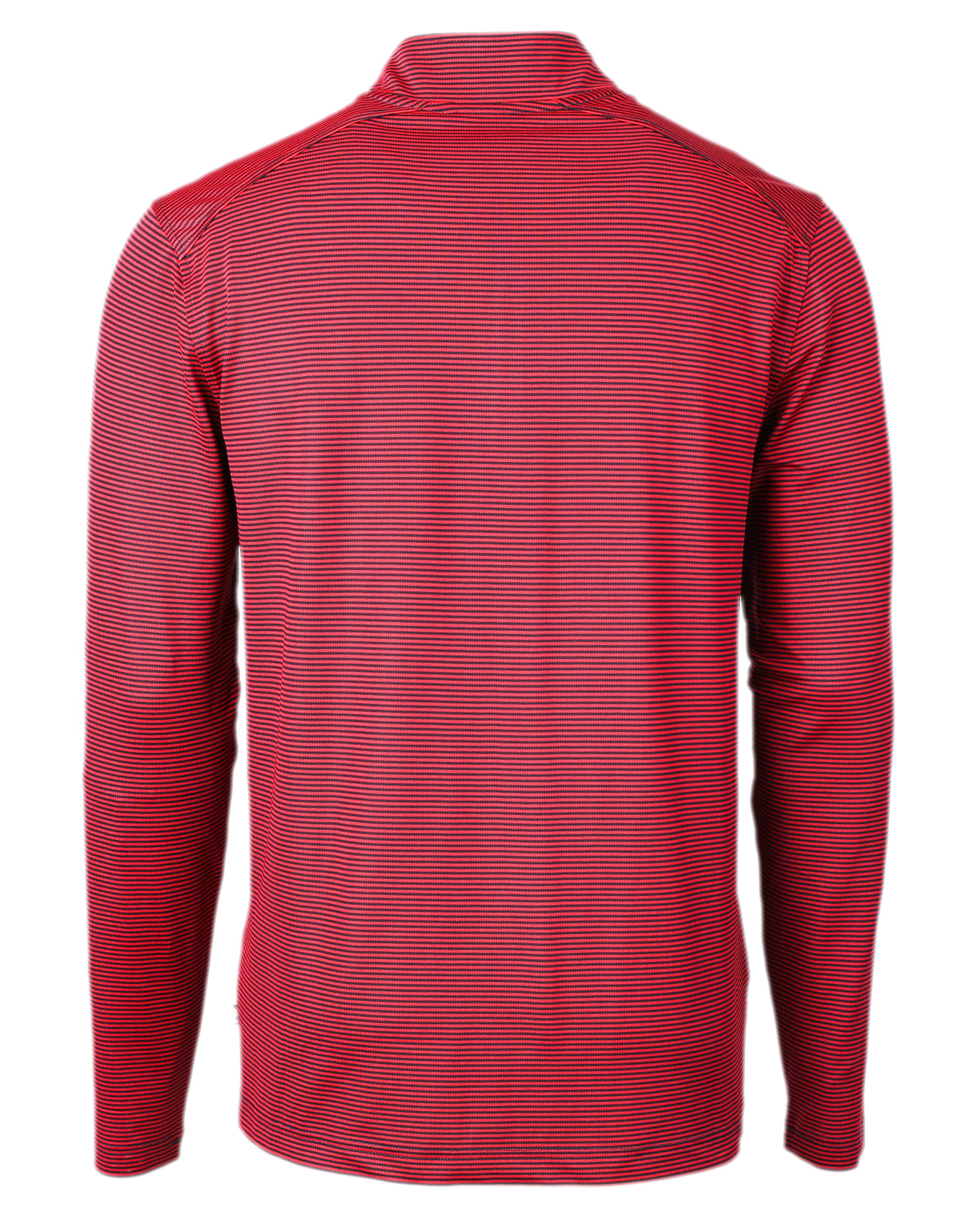 Cutter & Buck Virtue Recycled Micro Stripe Featherlight Pique Mens Quarter Zip Pullover 29