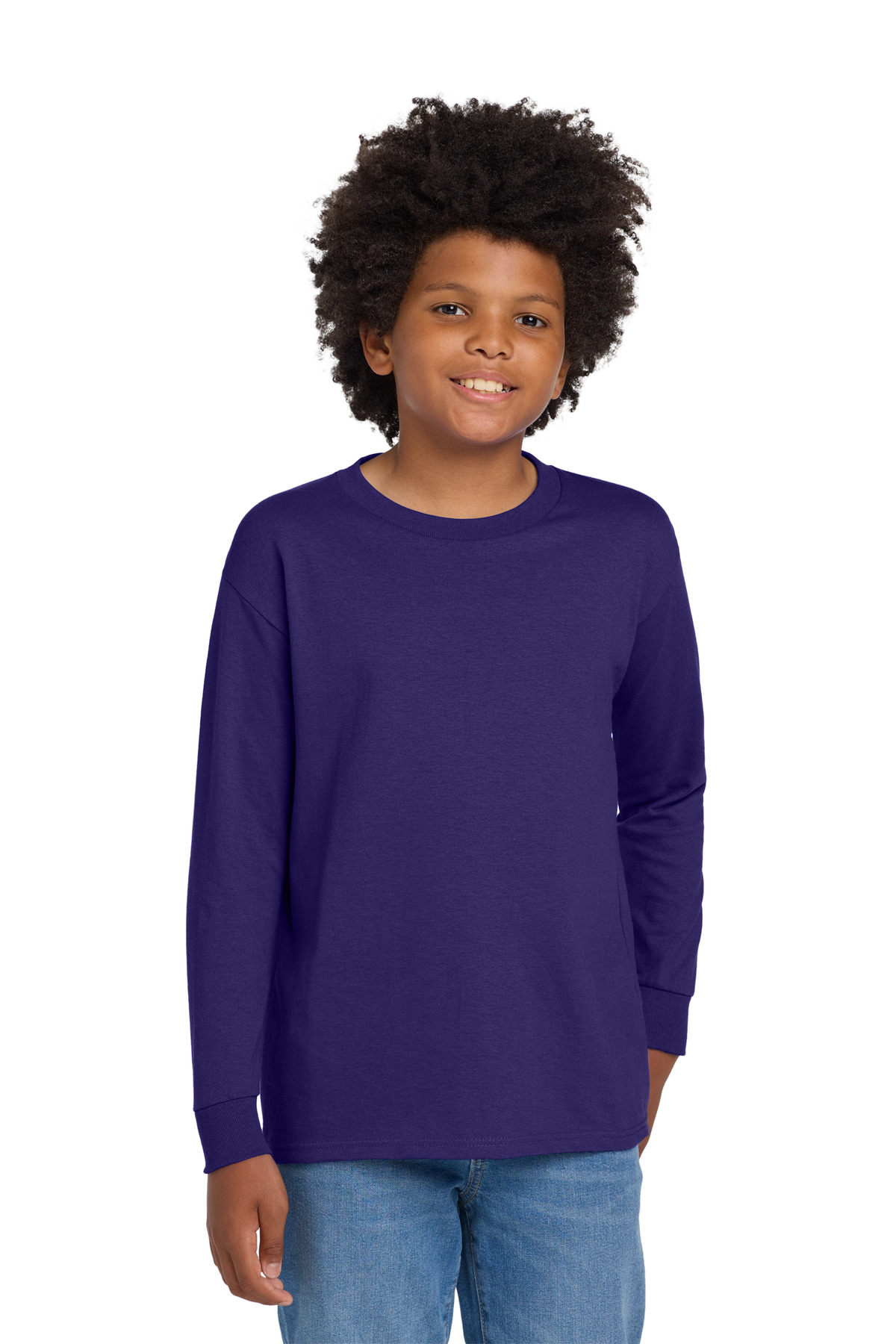 Gildan Youth Heavy Cotton 100% Cotton Long Sleeve T-Shirt. 5400B 84