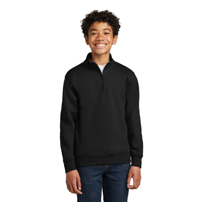 Port & Company Youth Core Fleece 1/4-Zip Pullover Sweatshirt 7