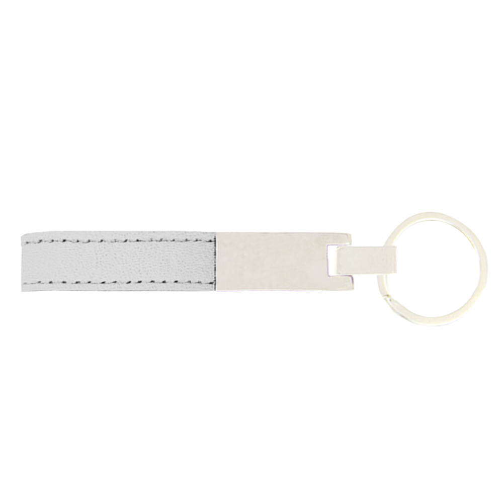 Staple Leather Strap Chrome Keychain 1