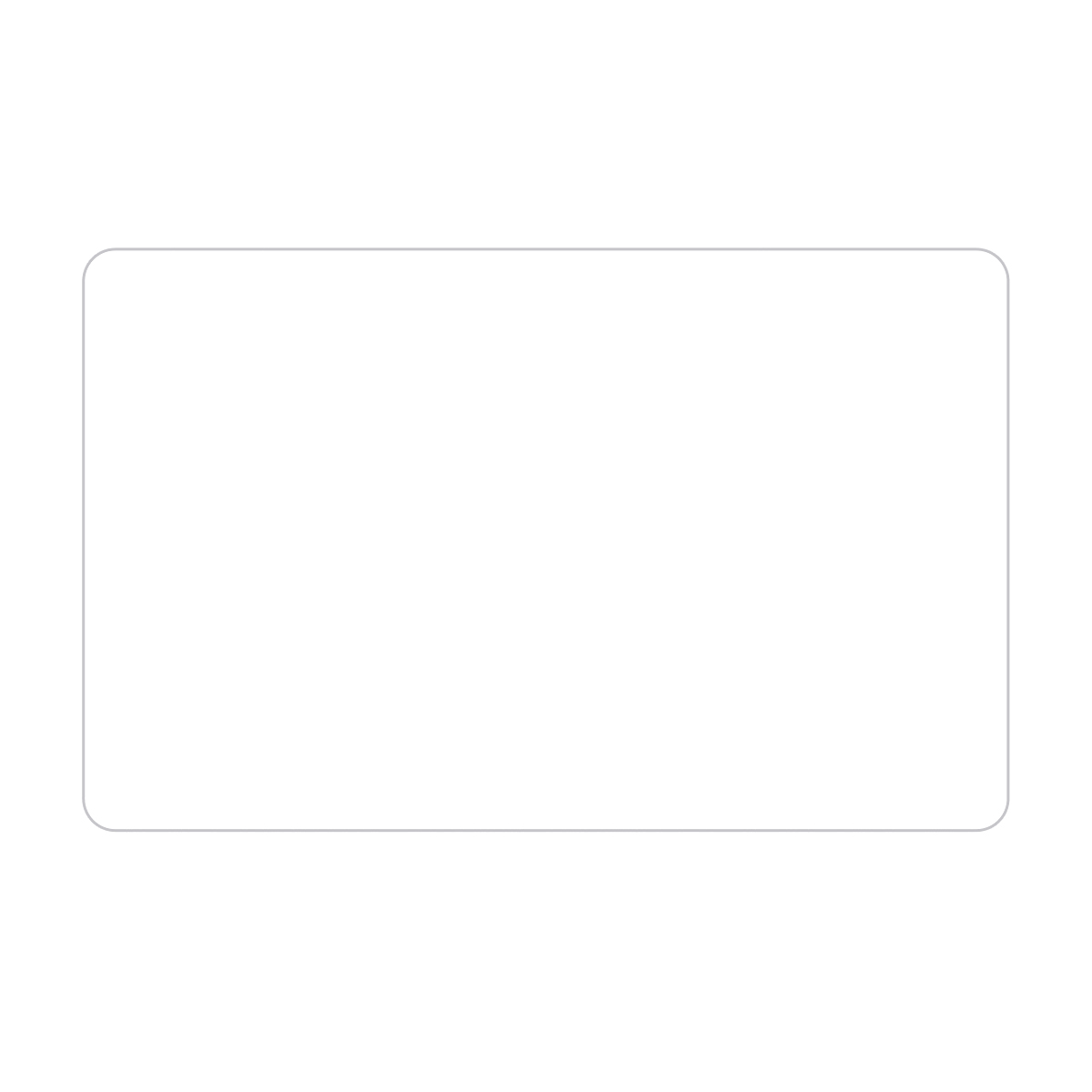 Ultra Removable Rectangle Rounded Corner Sticker 1