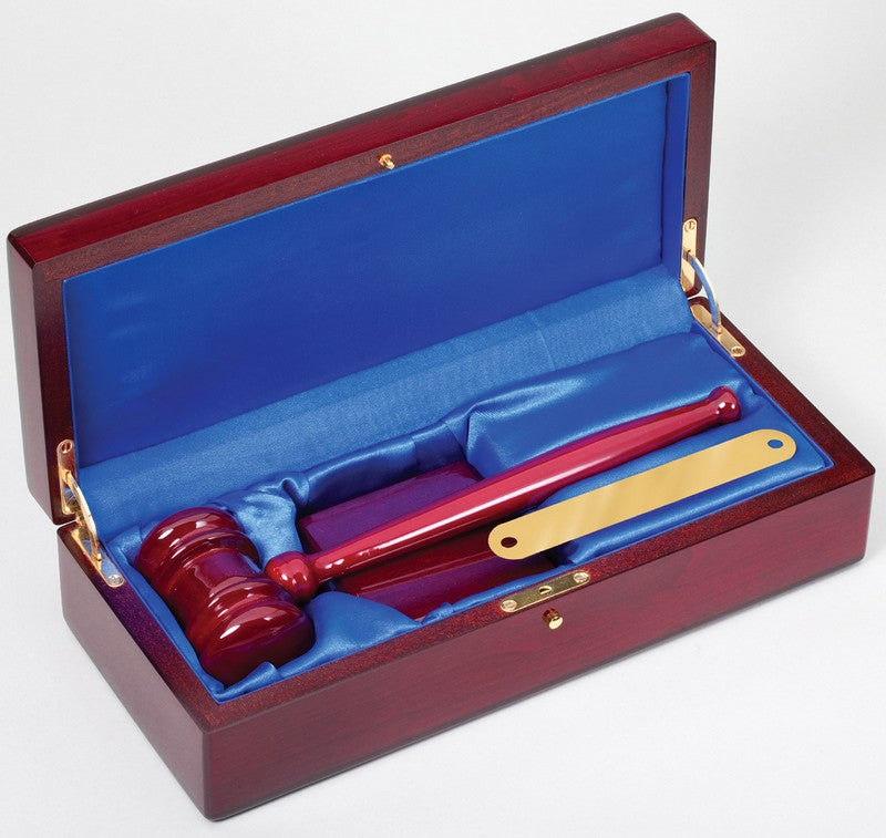 Rosewood Gavel And Case 5