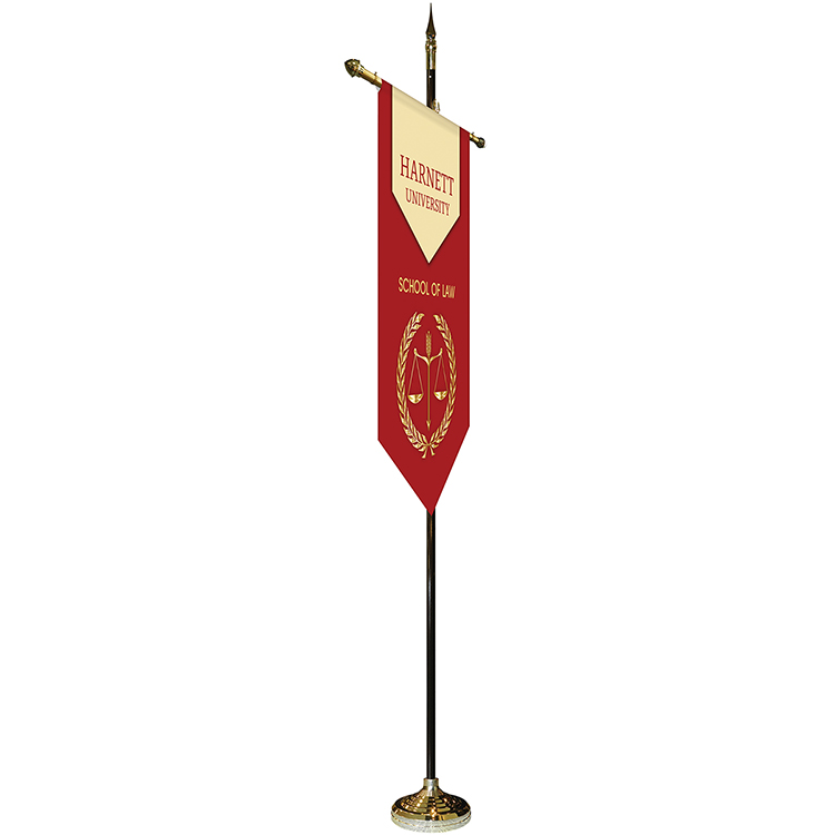 30" x 48" Premium Gonfalon 8' Kit / V-Cut 14